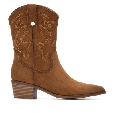 Damenschuhe Xti Bottines mit 5 cm Absatz in Camel