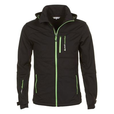 Softshelljacke Peak-Mountain Canne Herren Schwarz Grén