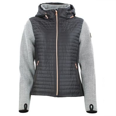 Damen Fleecejacke Peak Mountain Andomo Schwarz