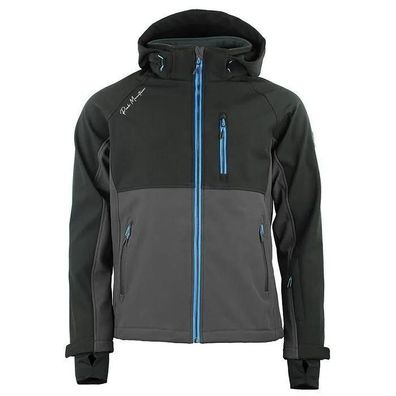 Softshelljacke Peak Mountain Cametis Schwarz-Grau