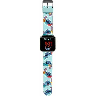 Kinderuhr kids-euroswan Montre LED Stitch mehrfarbig