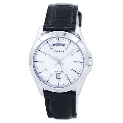 Armbanduhr Casio Klassische moderne schwarze Uhr