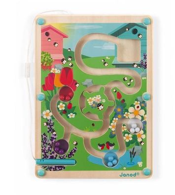 Lernspielzeug Janod Labyrinth mit bunten Kugeln