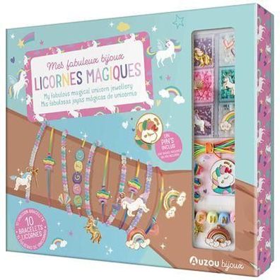 Kreativset Auzou Coffret Licorne Cratif violett