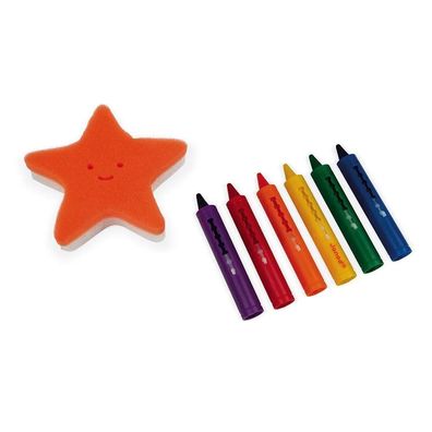 Bade-Spielzeug Janod Kit de coloriage pour le bain Gelb