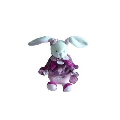 Hochet Doudou-et-Compagnie Cerise le Lapin Rose