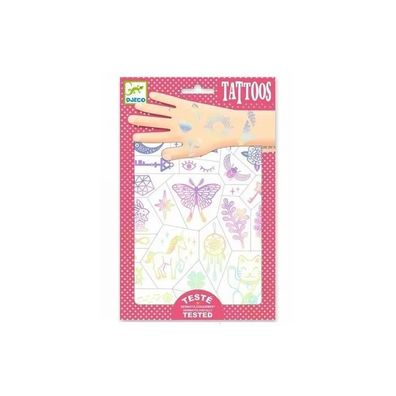 Accessoire Djeco Lucky Charms Tatouages Temporaires Pastel
