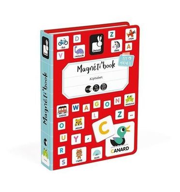 Lernspielzeug Janod Magneti Book Alphabet Französisch bunt