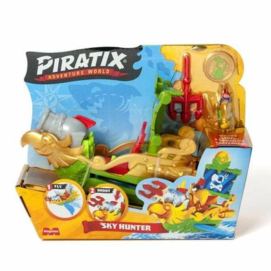 Gesellschaftsspiel Piratix Sky Hunter mit bunter Piratenschiff-Figur