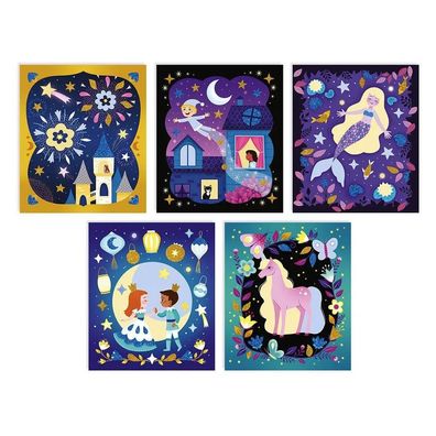 Kreativset Janod Sables phosphorescents et paillettes Nuit frique