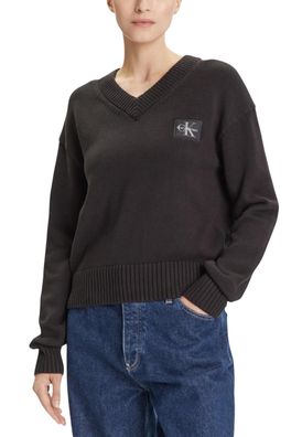 Pullover Calvin-Klein LV047D352G Schwarz V-Ausschnitt