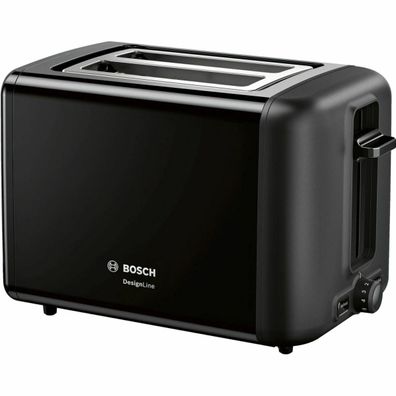 Toaster Bosch DesignLine TAT3P423 Schwarz, 970 W, 2 Scheiben