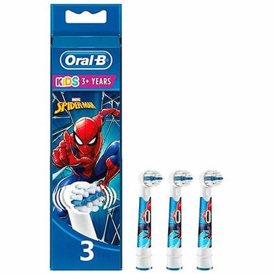 Zahnbérstenaufsätze Braun Oral-B Kids Spiderman Rot