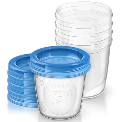 Milchbehälter Philips Avent 180 ml, 5er Pack, BPA-frei