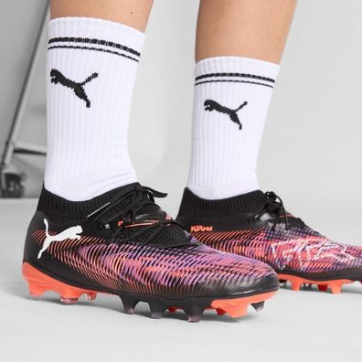 Fußballschuhe Puma FUTURE 8 MATCH FG/AG Damen Schwarz/Violett EU 39