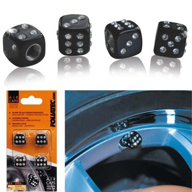 Ventilkappen CUBE 4er Set