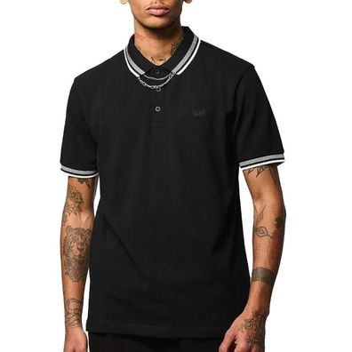 Polo-Shirt Kaporal Jarod25em91 Bicolor Kragen Schwarz