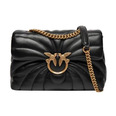 Schultertasche Pinko Matelass ChevaliÜre Schwarz 27x19x9 cm