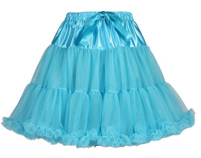 Tüllrock türkis Petticoat Tutu Cabaret Kostüm Karneval Fasching Verkleidung