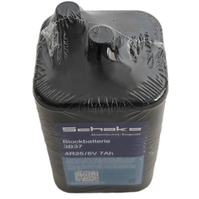 Schake 4R25 6V 7Ah Blockbatterie Zink-Kohle Block Batterie Bausstellenleuchte
