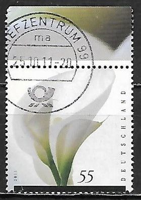 BRD gestempelt Michel-Nummer 2894 Oberrandstück