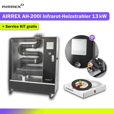 AIRREX AH200i 13kW Infrarot-Heizstrahler Diesel WLAN + Service-Kit