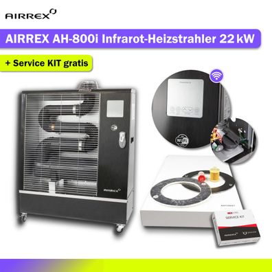 AIRREX AH800i Diesel Infrarotheizung 22kW Hallen- & Werkstattheizer