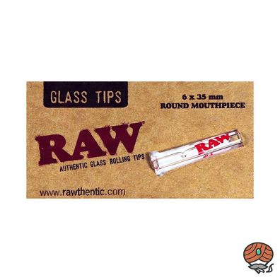 RAW Glas Tips - runder Glas-Filter 6x35mm