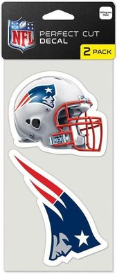 NFL New England Patriots 2-teiliges Aufkleber Set Aufkleberbogen Sticker 032085475756