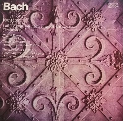 Eterna 8 26 748 - Johann Sebastian Bach, Regina Werner, Rosemarie Lang, Dieter W