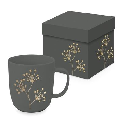 Matte Mug Pure Gold Berries grey 1 St