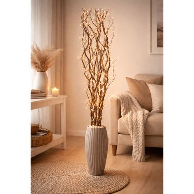 Lichterzweige braun mit 80 LEDs Leuchtzweig Beleuchtung Dekoration Zweig