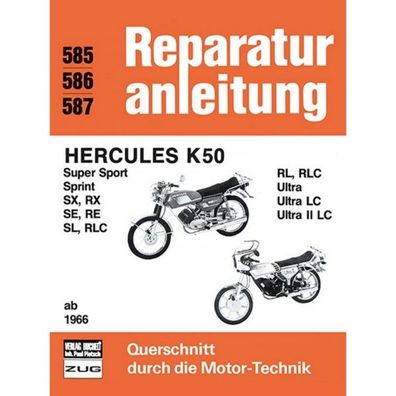 Hercules K50 Super Sport/Sprint/weitere Modelle Bj. ab 1966 Reparaturanleitung