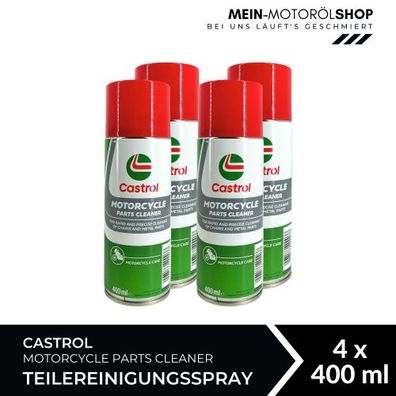Castrol Motorcycle Parts Cleaner Teilereinigungsspray 4x400 ML