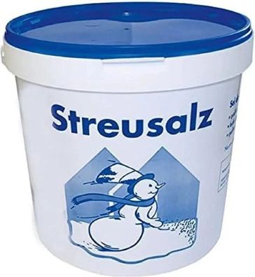 JUNG Sand Hamann Streusalz 10kg Auftausalz mit grober Körnung im Eimer Räumsalz