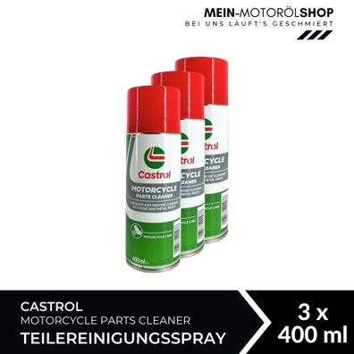 Castrol Motorcycle Parts Cleaner Teilereinigungsspray 3x400 ML