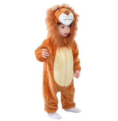 Lowe Kigurumi Onesie Baby 0-3 Jahre Tier Cosplay Pyjamas Plusch Winter Flanell