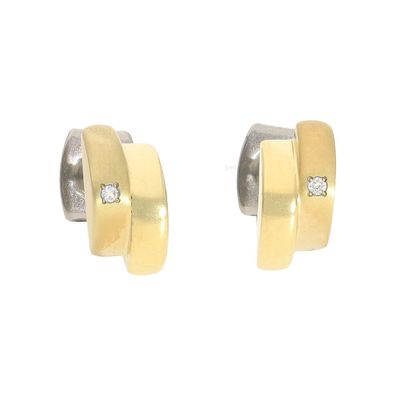 Boccia 0552-06 Brillant Ohrstecker Titan Gold plattiert