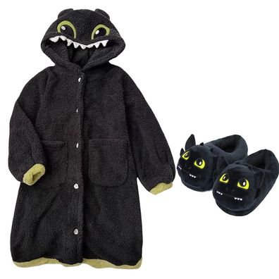 Toothless Drache Onesie Erwachsene Tier Cosplay Pyjamas Plusch Anime Halloween