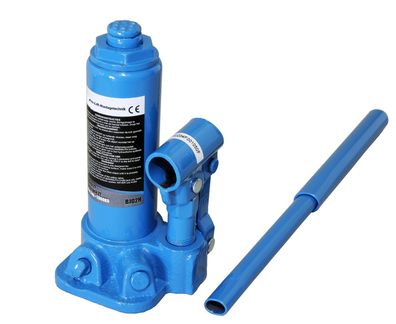 2t Stempelheber, Hydraulikzylinder, 180mm - 350mm, blau, BJ02HJ, 00104