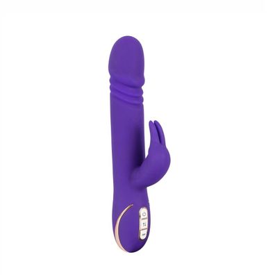 Stoßender G-Punkt-Vibrator Silikon Rabbit Skater Purple
