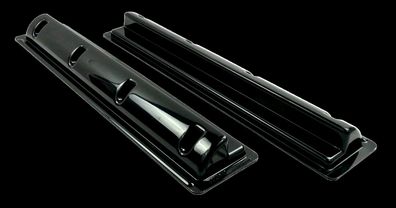SOLARA Montagespoiler Schwarz, Verbindungsprofil, Set mit 2 Stück – ABS Halte