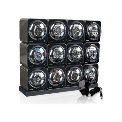 Beco - Uhrenbeweger - Boxy Fancy Brick - karbon 12 - 70002/125