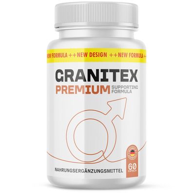 Granitex Premium Kapseln | Für den aktiven Mann | Neutral im Geschmack | 60 Kapseln