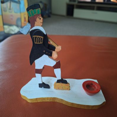 Kerzenhalter, Flachfigur Bergmann Handarbeit