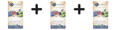 3 x Garden of Life Mykind Organics Men's Once Daily - 30 tabs