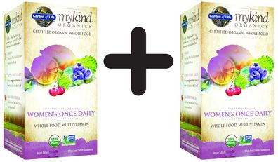 2 x Garden of Life Mykind Organics Women's Once Daily - 30 tabs