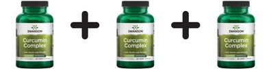 3 x Swanson Curcumin Complex, 700mg - 120 vcaps