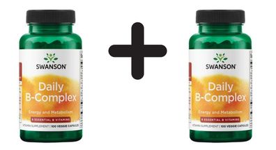 2 x Swanson Daily B-Complex - 100 vcaps