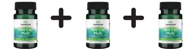 3 x Swanson Daily Multivitamin without Minerals - 30 vcaps